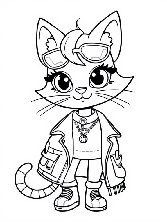 doja cat coloring page