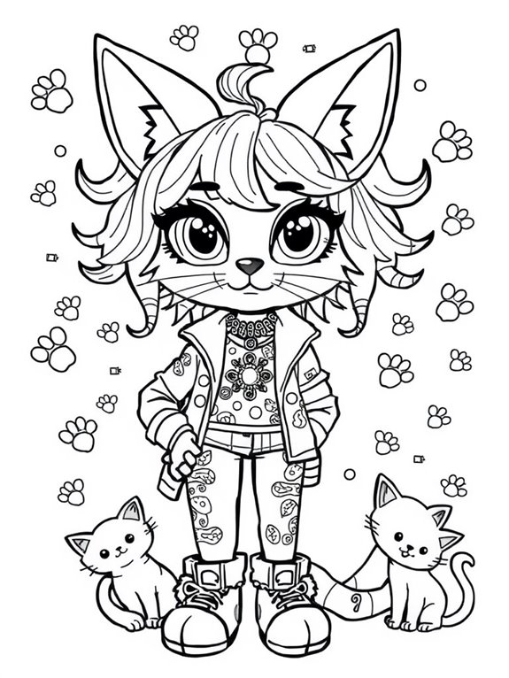 doja cat coloring page