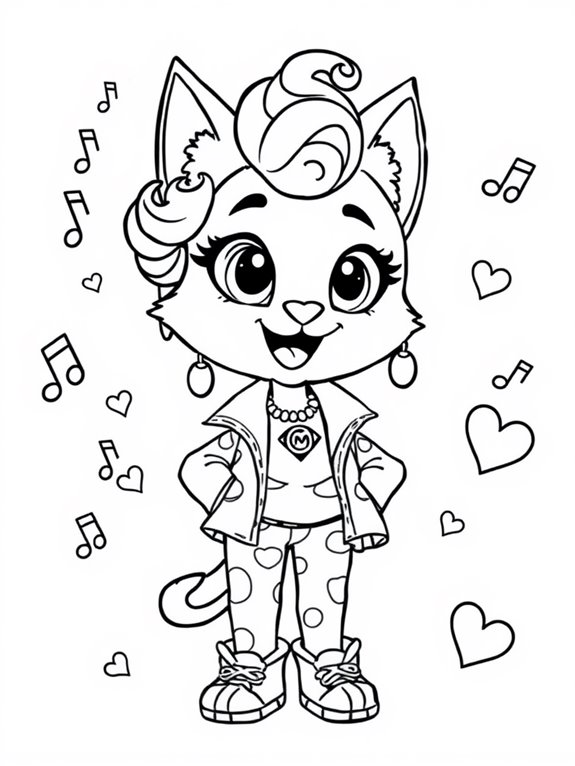 doja cat coloring page