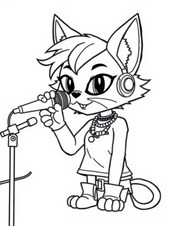 doja cat coloring page