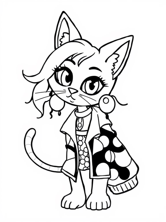 doja cat coloring page