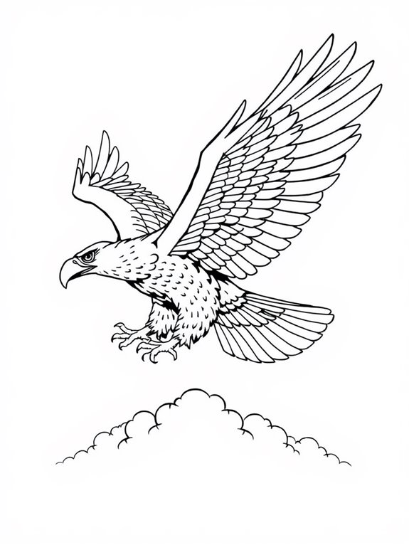 eagle coloring activity page