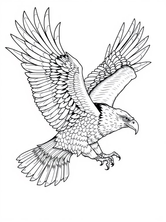 eagle coloring page design