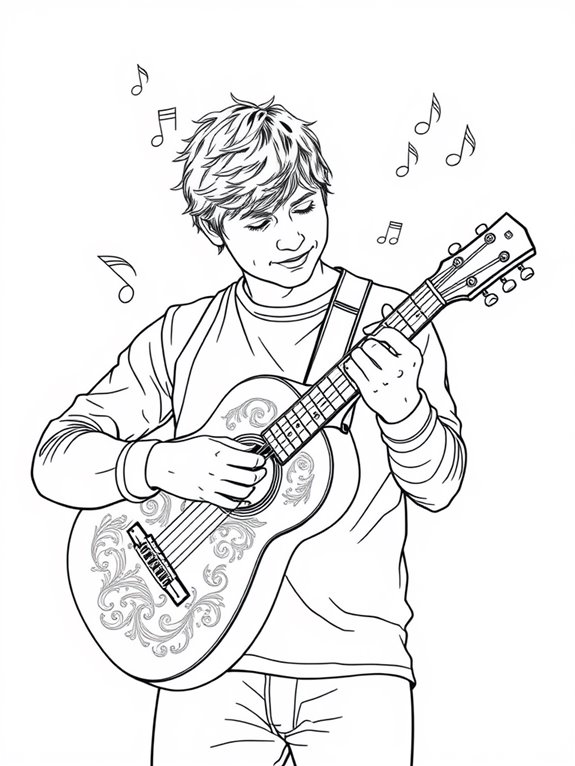 ed sheeran guitar illustration