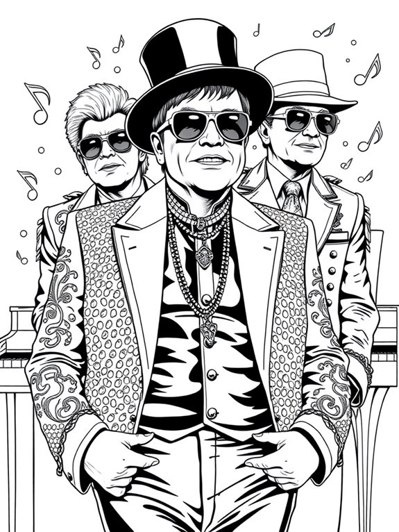 elton john s stylish attire