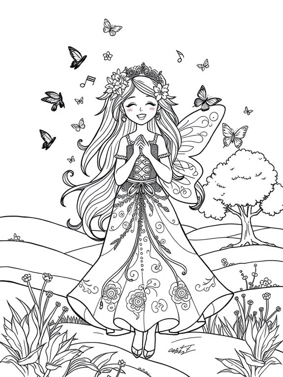 fairy tale girl singing