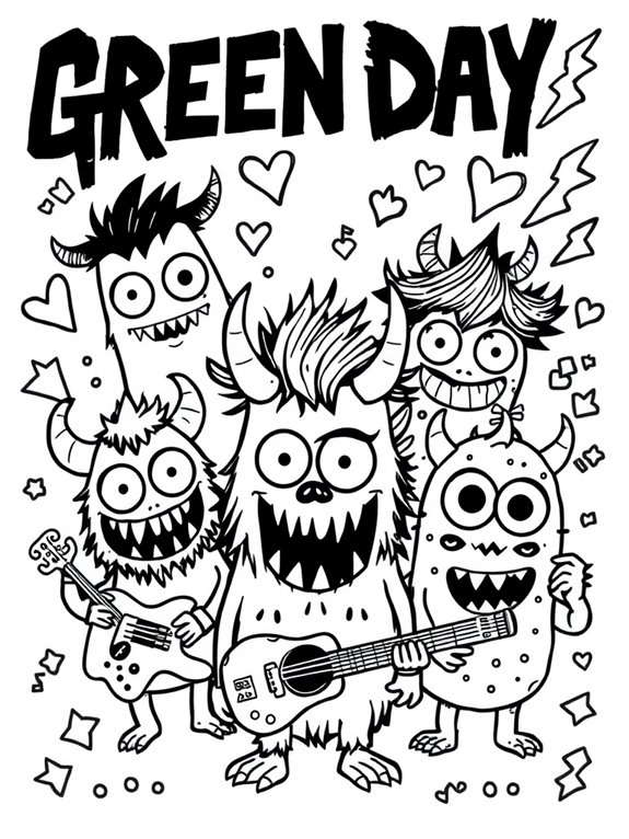 green day monster art