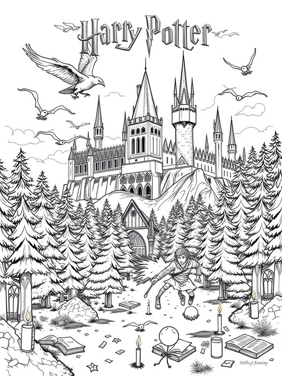 harry potter coloring page