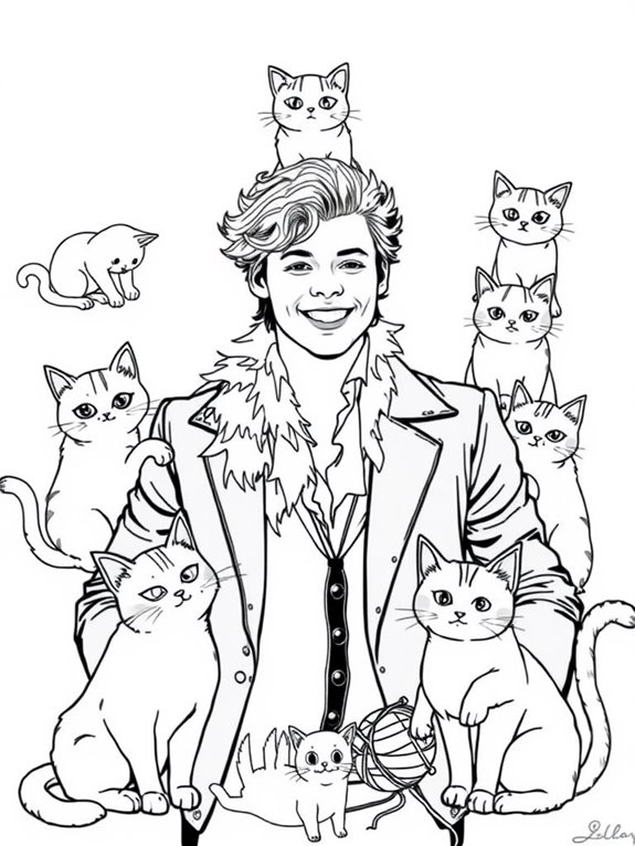 harry styles cat art