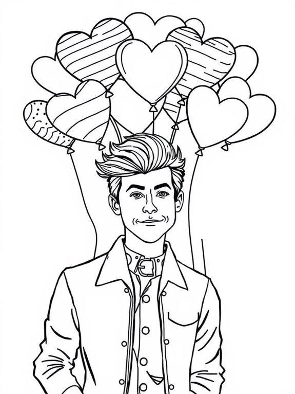 harry styles coloring page