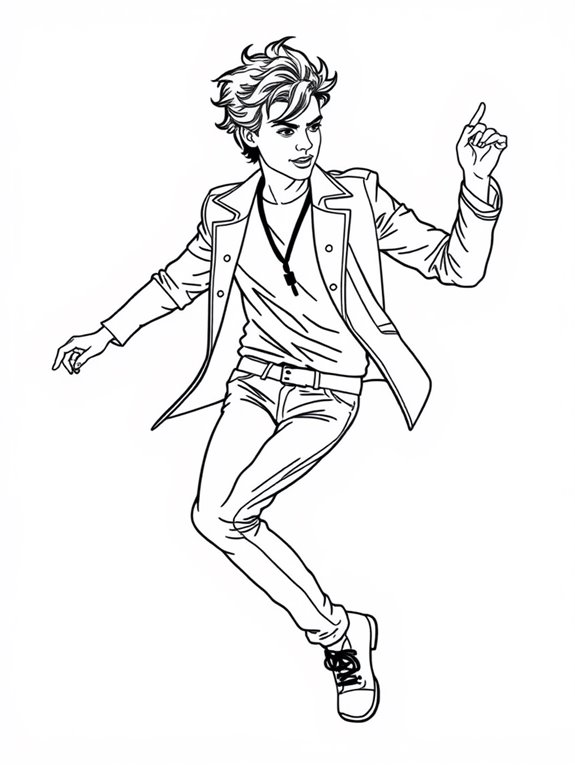 harry styles dancing art