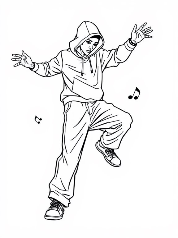 hip hop dance art activity