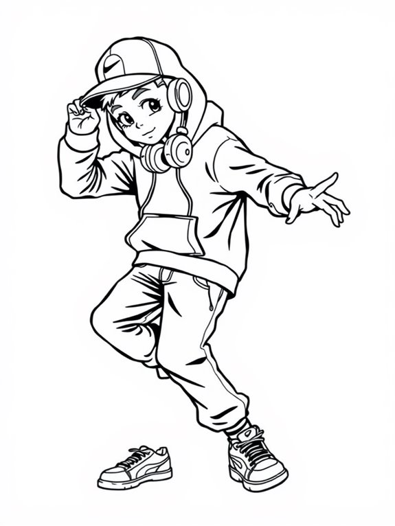 hip hop kid art activity