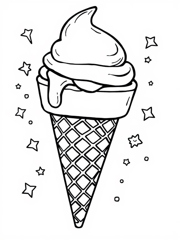 ice cream cone artwork