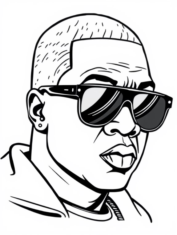 jay z coloring page design