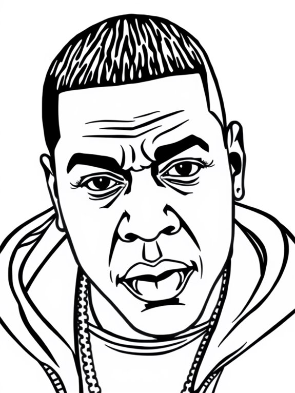 jay z coloring page design