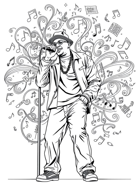 jay z themed coloring page