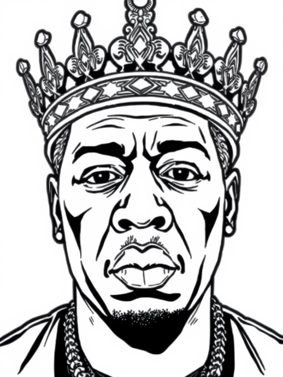 jay z wearing a crown