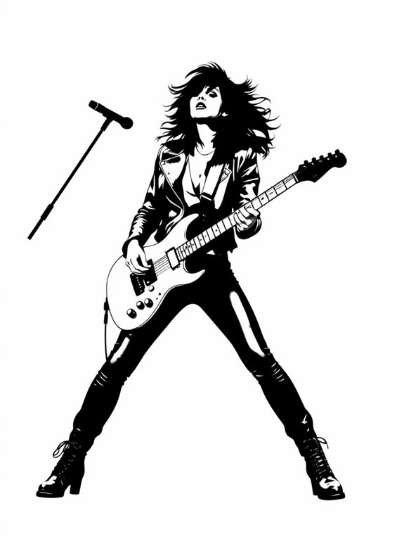 joan jett coloring page