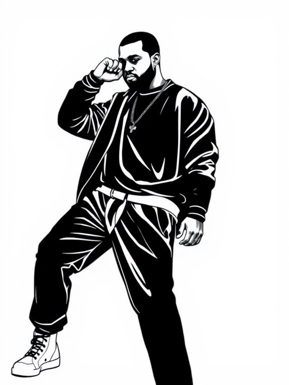 kanye west coloring page