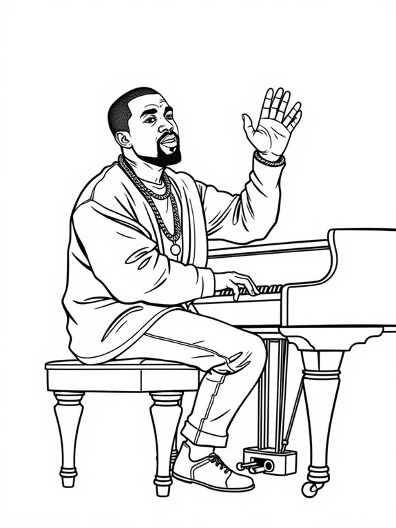 kanye west piano art