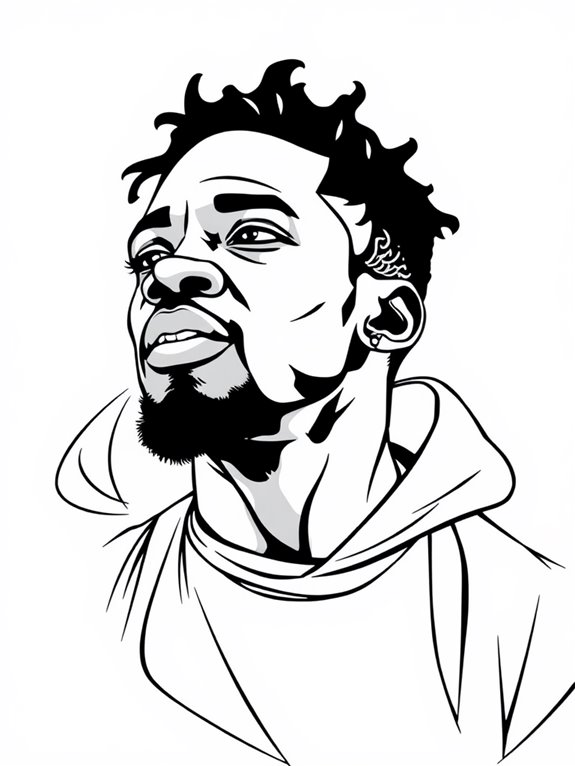 kendrick lamar coloring page