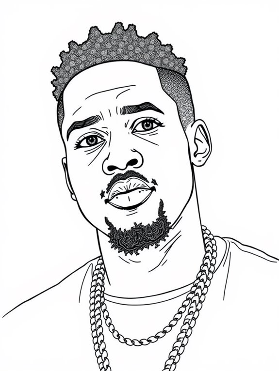 kendrick lamar coloring page