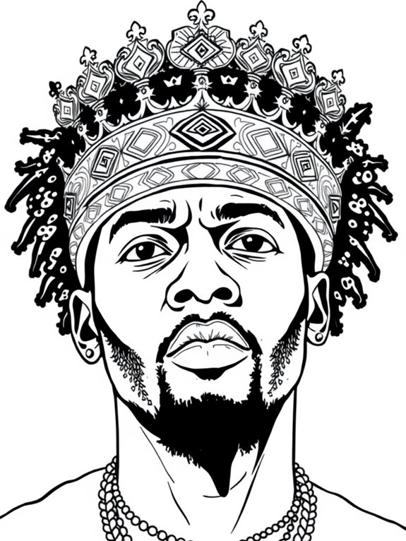 kendrick lamar crown art