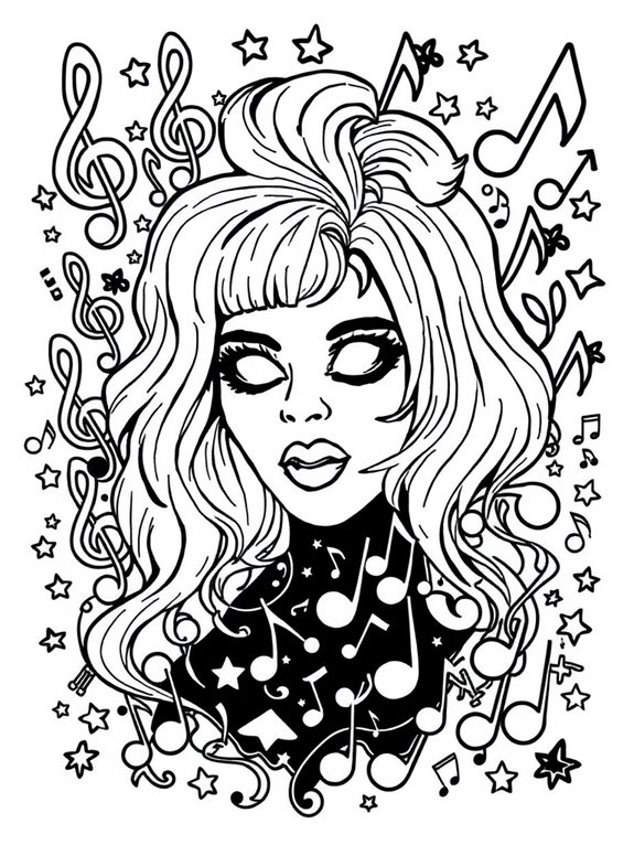 lady gaga coloring page