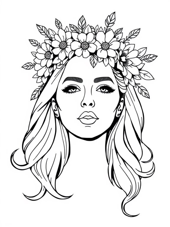 lady gaga flower crown