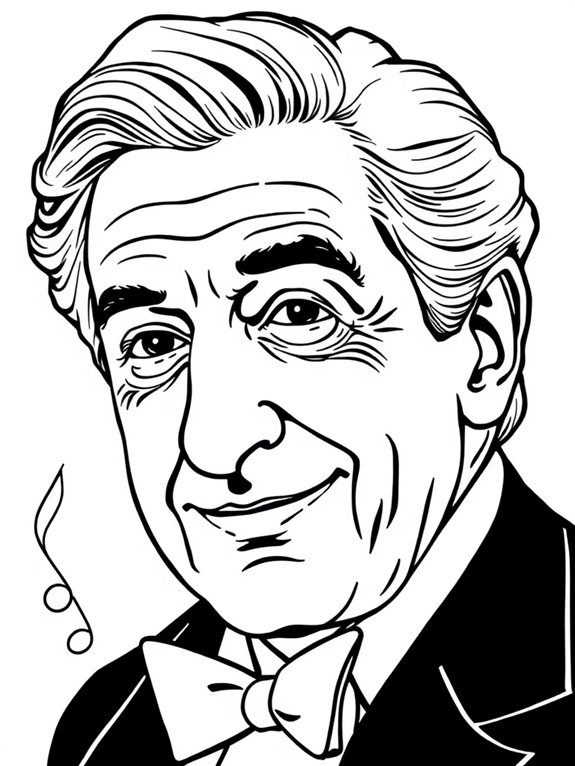 leonard bernstein coloring page