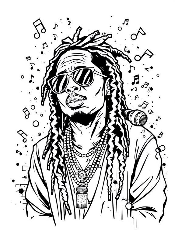 lil wayne coloring page