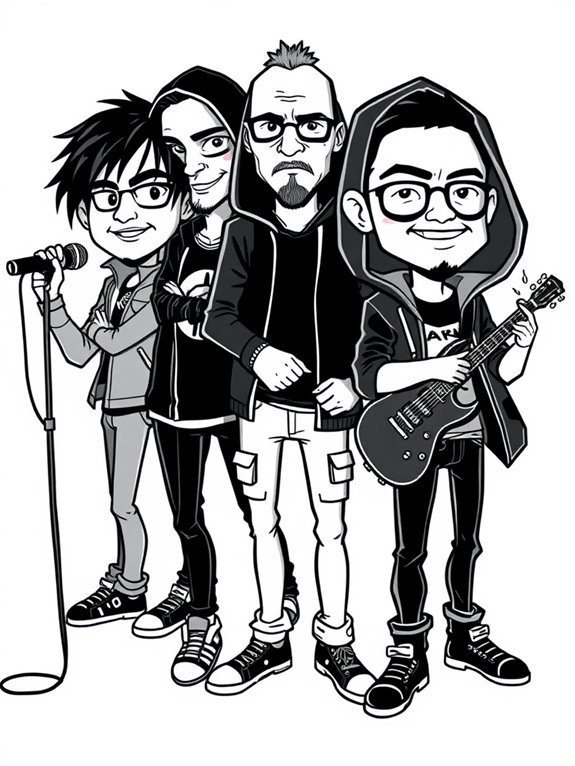 linkin park coloring page