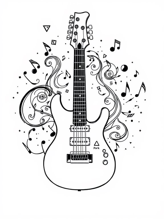 linkin park guitar art