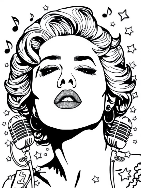 madonna coloring page activity