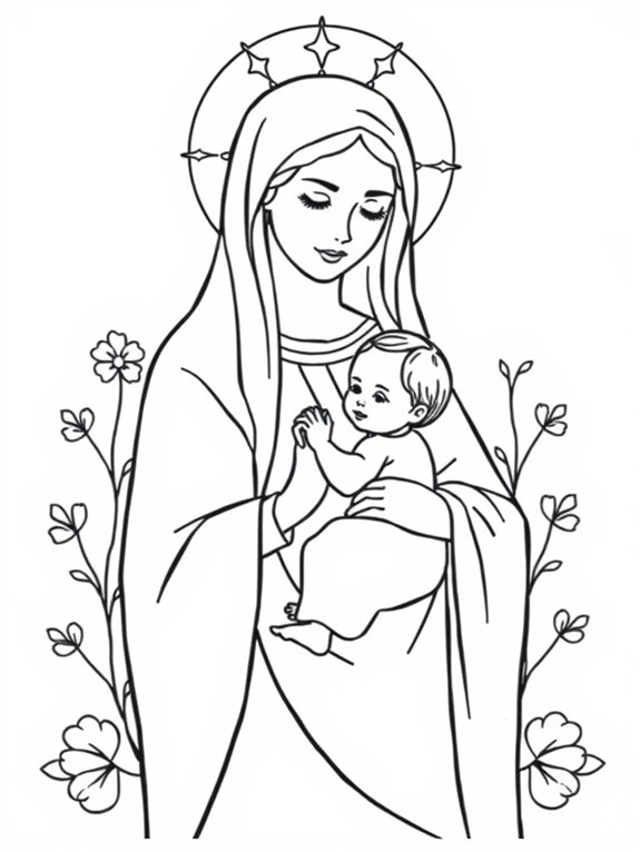 madonna coloring page design