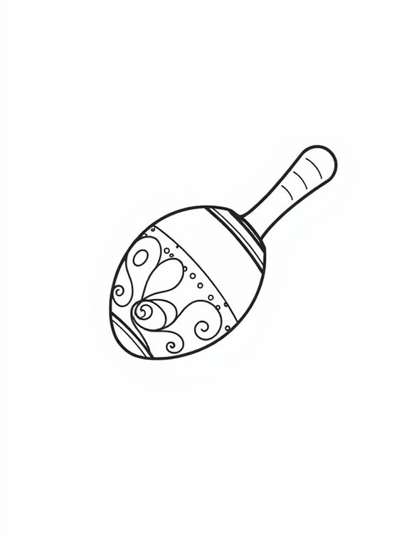 maraca coloring activity page