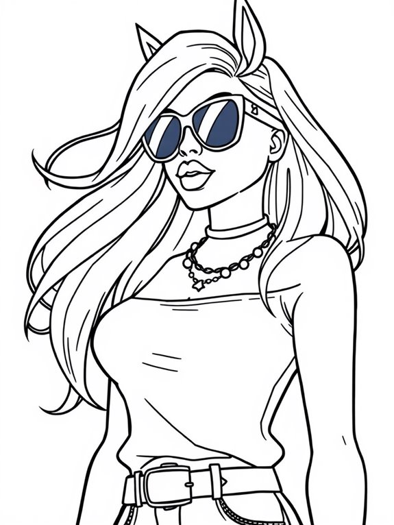 megan thee stallion coloring page