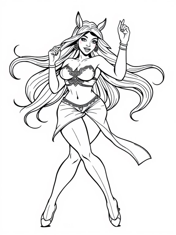 megan thee stallion coloring page