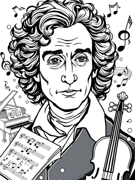 mendelssohn coloring page design