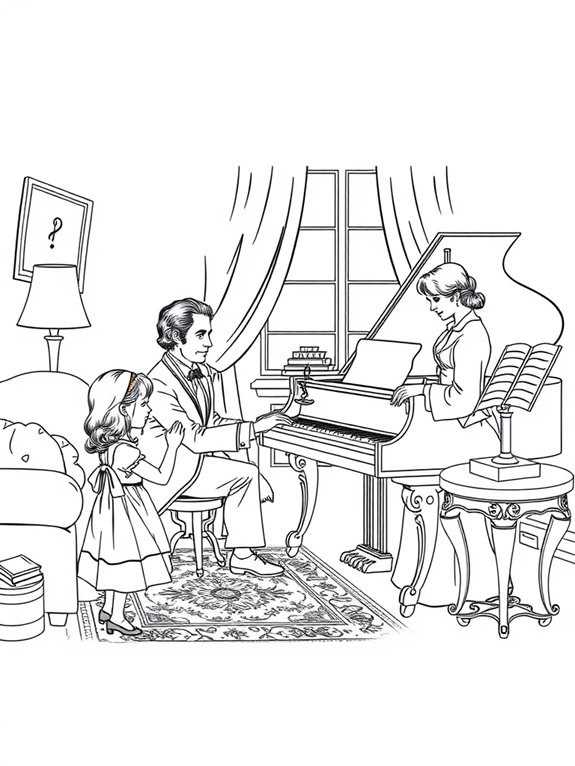 mendelssohn family coloring page