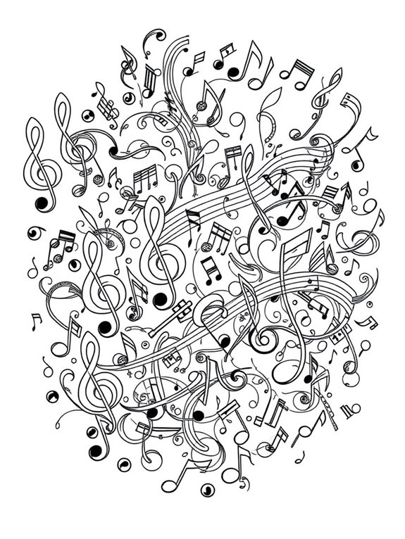 mendelssohn music notes coloring