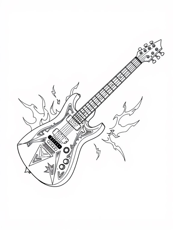 metallica themed coloring page