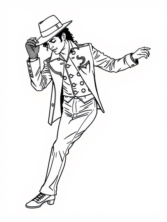 michael jackson coloring page