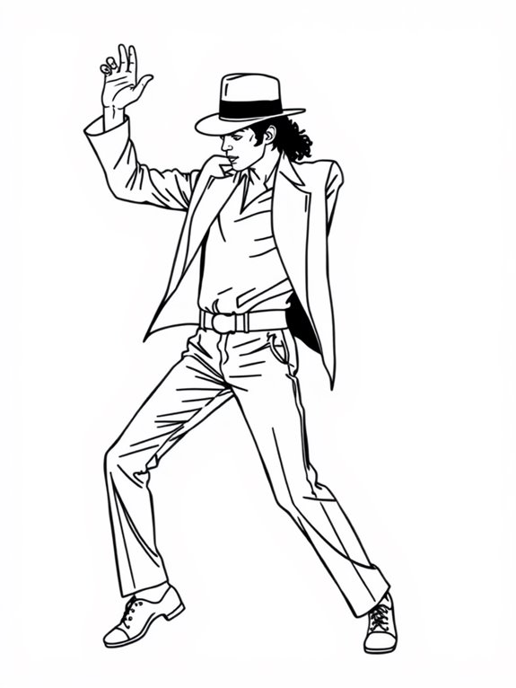 michael jackson dance illustration