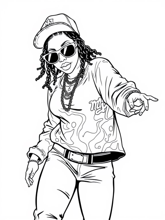 missy elliott coloring activity