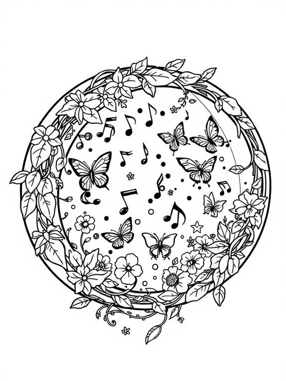 nature inspired tambourine design