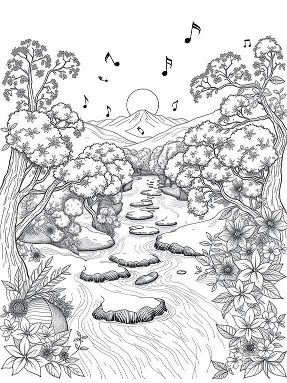 nature inspired vivaldi coloring page