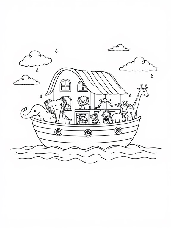 noah s ark coloring activity