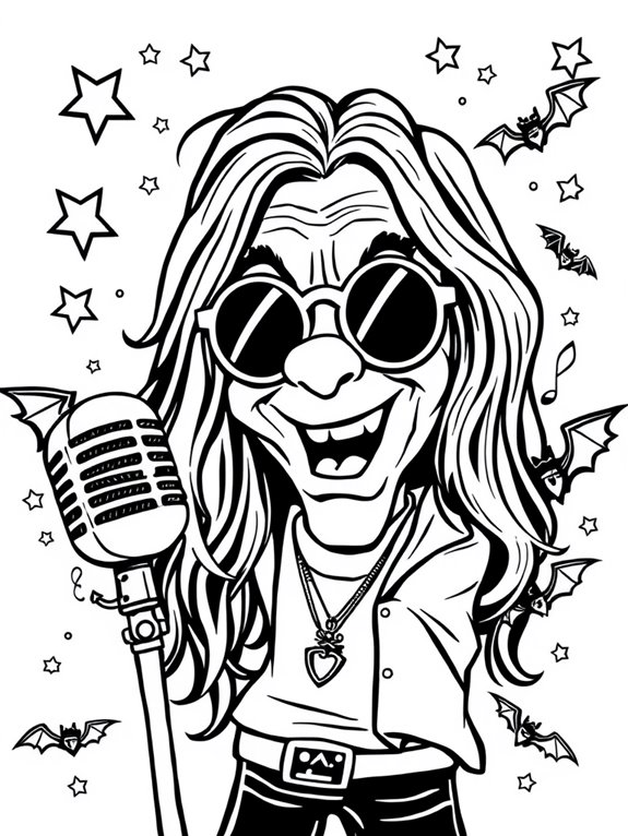 ozzy osbourne coloring page